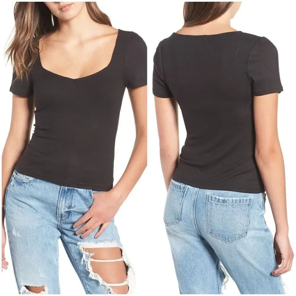 Project Social T Femme Ribbed Tee sz Small